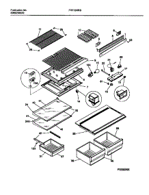 04 - Shelves, Controls, Divider, Mullion parts for Frigidaire Refrigerator FRT15NRBD1 from AppliancePartsPros.com