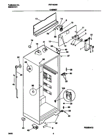03 - Cabinet parts for Frigidaire Refrigerator FRT16CNHD1 from AppliancePartsPros.com