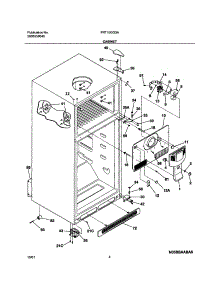 05 - Cabinet parts for Frigidaire Refrigerator FRT15GG3AQ0 from AppliancePartsPros.com