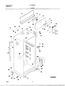 04 - Cabinet parts for Frigidaire Refrigerator FRT16ICRHZ4 from AppliancePartsPros.com