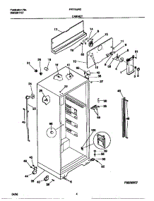 03 - Cabinet parts for Frigidaire Refrigerator FRT16JRCD2 from AppliancePartsPros.com