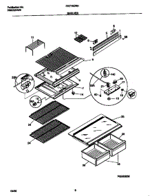 04 - Shelves parts for Frigidaire Refrigerator FRT16CRHZ0 from AppliancePartsPros.com