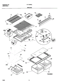 07 - Shelves parts for Frigidaire Refrigerator FRT16NRGD8 from AppliancePartsPros.com