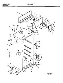03 - Cabinet With Fan Assembly parts for Frigidaire Refrigerator FRT17CRBD2 from AppliancePartsPros.com