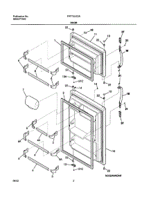 03 - Door parts for Frigidaire Refrigerator FRT15LG3AW1 from AppliancePartsPros.com