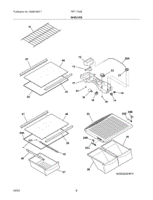 07 - Shelves parts for Frigidaire Refrigerator FRT17G4BQ3 from AppliancePartsPros.com