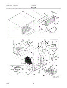 09 - System parts for Frigidaire Refrigerator FRT15HB3JZ3 from AppliancePartsPros.com
