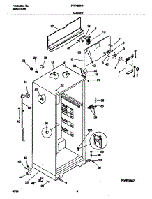 03 - Cabinet parts for Frigidaire Refrigerator FRT16DNHD0 from AppliancePartsPros.com