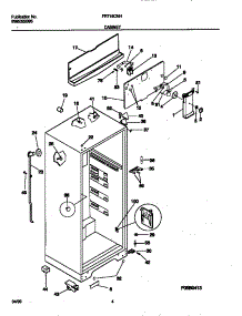 03 - Cabinet parts for Frigidaire Refrigerator FRT16CNHD3 from AppliancePartsPros.com