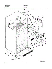 05 - Cabinet parts for Frigidaire Refrigerator FRT17G4BQ1 from AppliancePartsPros.com