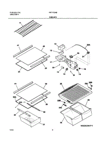 07 - Shelves parts for Frigidaire Refrigerator FRT17G4BQ1 from AppliancePartsPros.com