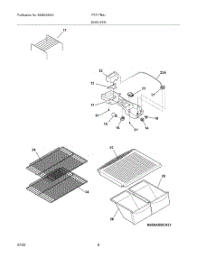 07 - Shelves parts for Frigidaire Refrigerator FRT17B3JZ5 from AppliancePartsPros.com