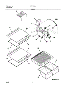 07 - Shelves parts for Frigidaire Refrigerator FRT17G4AW1 from AppliancePartsPros.com