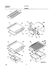 07 - Shelves parts for Frigidaire Refrigerator FRT17G5AW0 from AppliancePartsPros.com