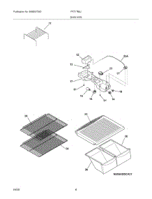 07 - Shelves parts for Frigidaire Refrigerator FRT17B3JW6 from AppliancePartsPros.com