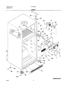 05 - Cabinet parts for Frigidaire Refrigerator FRT15B3AQ0 from AppliancePartsPros.com