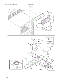 09 - System parts for Frigidaire Refrigerator FRT17L3FW4 from AppliancePartsPros.com