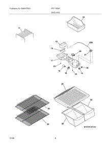 07 - Shelves parts for Frigidaire Refrigerator FRT17IB3AQ9 from AppliancePartsPros.com