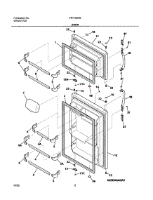 03 - Doors parts for Frigidaire Refrigerator FRT15G4BW0 from AppliancePartsPros.com