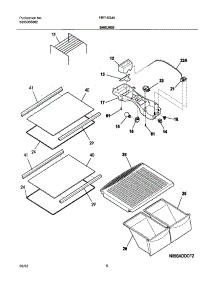 07 - Shelves parts for Frigidaire Refrigerator FRT15G4AW1 from AppliancePartsPros.com