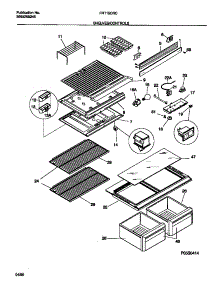 04 - Shelves / Controls parts for Frigidaire Refrigerator FRT15CRCW0 from AppliancePartsPros.com