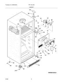 05 - Cabinet parts for Frigidaire Refrigerator FRT15G4JW0 from AppliancePartsPros.com