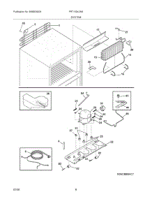 09 - System parts for Frigidaire Refrigerator FRT15G4JW0 from AppliancePartsPros.com