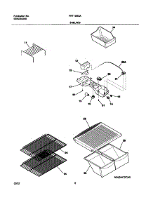 07 - Shelves parts for Frigidaire Refrigerator FRT15IB3AT2 from AppliancePartsPros.com