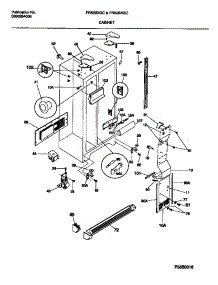04 - Cabinet parts for Frigidaire Refrigerator FRS28XGCD0 from AppliancePartsPros.com
