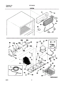 09 - System parts for Frigidaire Refrigerator FRT15HB3AW2 from AppliancePartsPros.com
