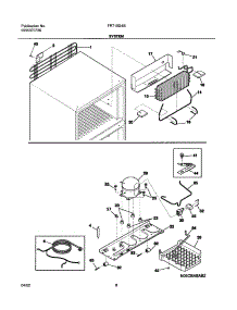 09 - System parts for Frigidaire Refrigerator FRT15G4BW0 from AppliancePartsPros.com
