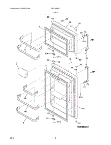 03 - Door parts for Frigidaire Refrigerator FRT15HB3JZ4 from AppliancePartsPros.com