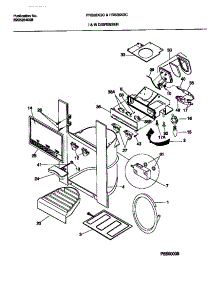 08 - Ice And Water Dispenser parts for Frigidaire Refrigerator FRS28XGCD0 from AppliancePartsPros.com