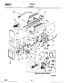 10 - Ice Maker parts for Frigidaire Refrigerator FRS28XHAB3 from AppliancePartsPros.com
