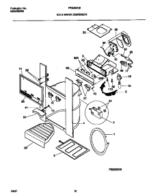 08 - Ice & Water Dispenser parts for Frigidaire Refrigerator FRS28ZGEW3 from AppliancePartsPros.com