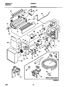 10 - Ice Maker parts for Frigidaire Refrigerator FRS26ZXHD1 from AppliancePartsPros.com