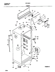03 - Cabinet parts for Frigidaire Refrigerator FRT16NRGW7 from AppliancePartsPros.com