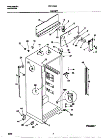 03 - Cabinet parts for Frigidaire Refrigerator FRT16RSCD3 from AppliancePartsPros.com