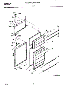 02 - Doors parts for Frigidaire Refrigerator FRT16NRGD0 from AppliancePartsPros.com