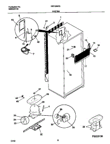 05 - System parts for Frigidaire Refrigerator FRT16NRGW7 from AppliancePartsPros.com