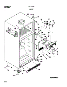 05 - Cabinet parts for Frigidaire Refrigerator FRT17A2AZ2 from AppliancePartsPros.com
