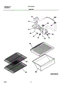 07 - Shelves parts for Frigidaire Refrigerator FRT17A2AZ2 from AppliancePartsPros.com