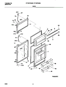 02 - Doors parts for Frigidaire Refrigerator FRT16PRGD0 from AppliancePartsPros.com