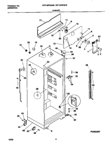 03 - Cabinet parts for Frigidaire Refrigerator FRT16PRGD0 from AppliancePartsPros.com