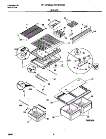 04 - Shelves parts for Frigidaire Refrigerator FRT16PRGD0 from AppliancePartsPros.com