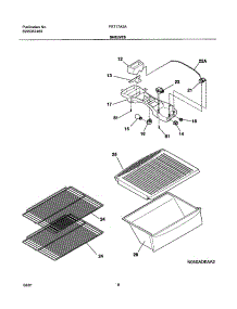 07 - Shelves parts for Frigidaire Refrigerator FRT17A2AQ0 from AppliancePartsPros.com