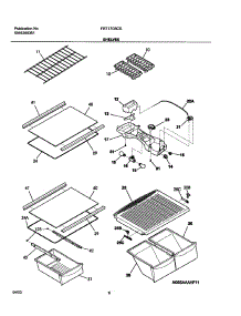 07 - Shelves parts for Frigidaire Refrigerator FRT17G5CSB0 from AppliancePartsPros.com