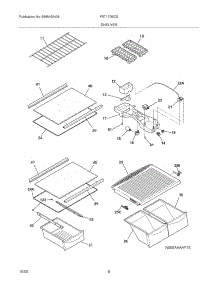 07 - Shelves parts for Frigidaire Refrigerator FRT17G5CSK9 from AppliancePartsPros.com