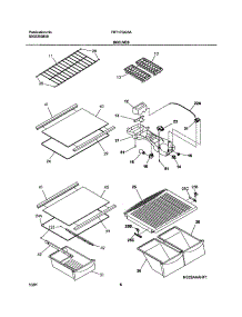 07 - Shelves parts for Frigidaire Refrigerator FRT17GG5AQ0 from AppliancePartsPros.com
