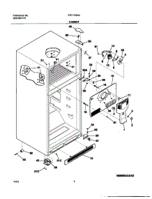 05 - Cabinet parts for Frigidaire Refrigerator FRT17IB3AZ3 from AppliancePartsPros.com